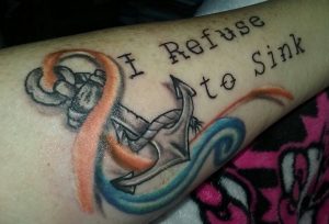 MS anchor tattoo
