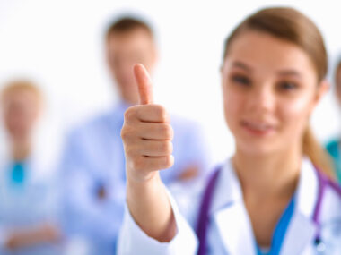 Kesimpta now listed on Australian PBS/Multiple Sclerosis News Today/doctor giving thumbs up image