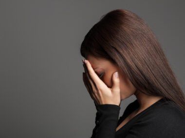Mavenclad skin reactions/Multiple Sclerosis News Today/woman expressing distress