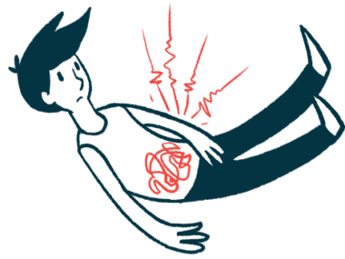 illustration of person experiencing bladder bowel problems