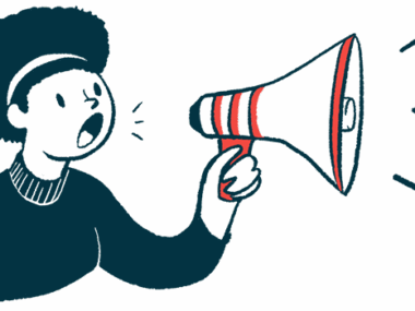 foralumab | Multiple Sclerosis News Today | illustration of woman using megaphone
