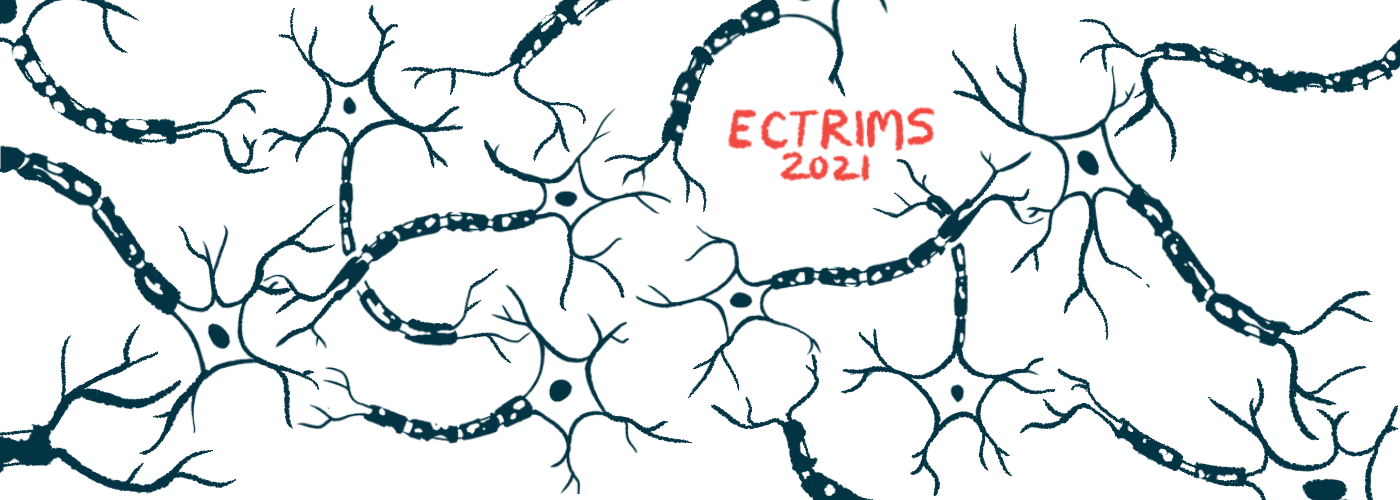 MS spasticity | Multiple Sclerosis News Today | spasticity rehab with MS app | ECTRIMS 2021 demyelination image