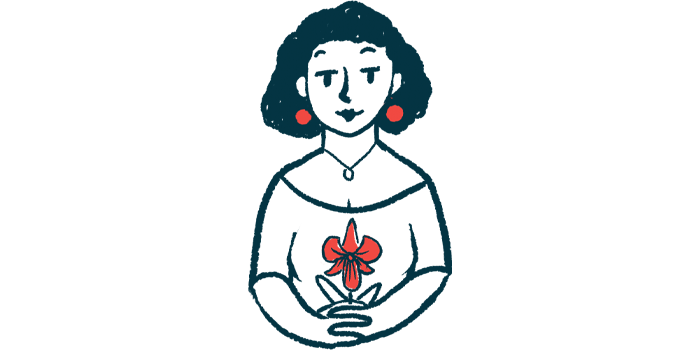 women's health in MS | Multiple Sclerosis News Today | illustration of woman holding flower