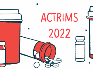 tolebrutinib BTK inhibitor | Multiple Sclerosis News Today | ACTRIMS 2022 illustration of medicine bottles