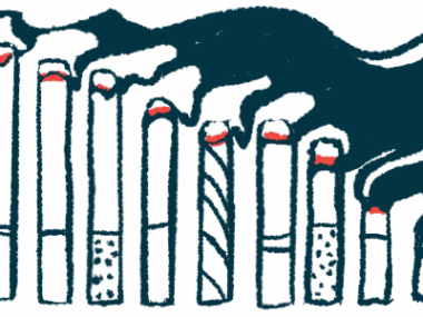 An illustration of smoking cigarettes.