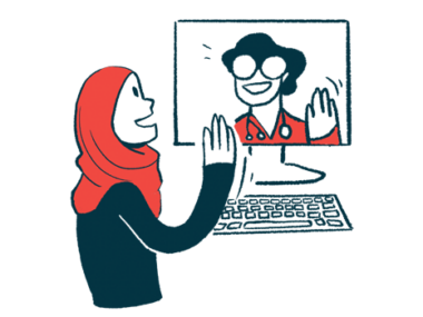 telehealth | Multiple Sclerosis News Today | illustration of telehealth use