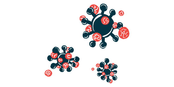 A trio of cells floats on a white background.