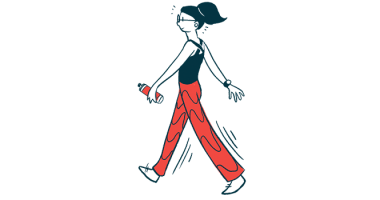 aquatic exercise | Multiple Sclerosis News Today | illustration of a person walking
