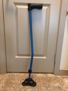 best cane tips | Multiple Sclerosis News Today | Ed's new blue cane.