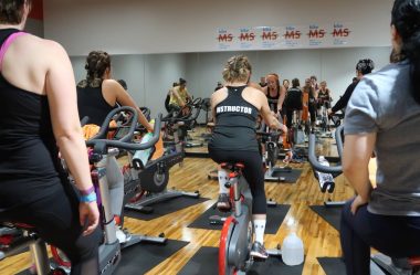 lifestyle changes for multiple sclerosis | Multiple Sclerosis News Today | Erin Stevenson leads a spin cycle class