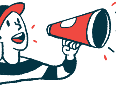 An illustration of a person shouting into a megaphone.