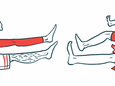 An illustration of legs and feet.