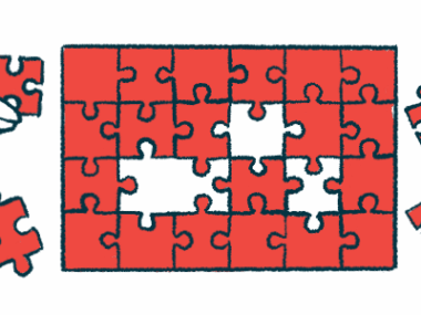 An illustration of people working together to solve a puzzle.