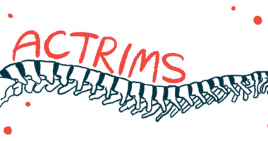The word ACTRIMS appears atop an illustration of the cervical spine.