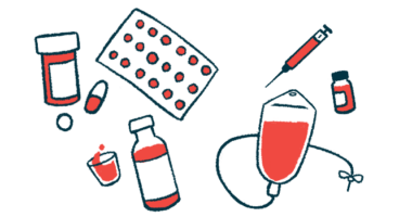 Different types of medications are pictured, from pills and capsules to injection and infusion therapies.