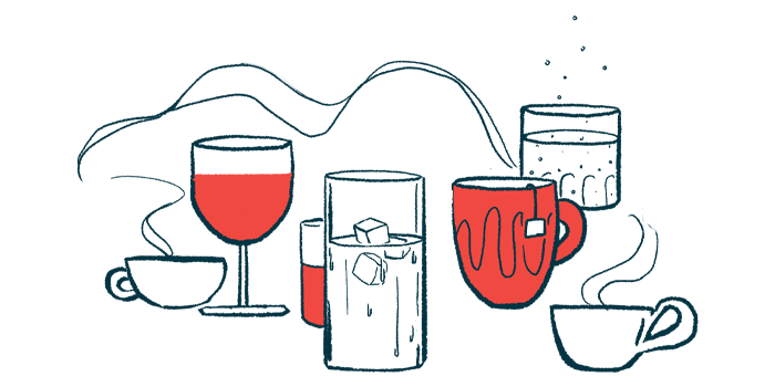 An illustration of beverages in various glasses.