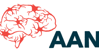 An illustration for the AAN conference showing a brain and its neurons.