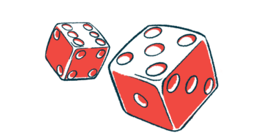 A risk illustration shows a pair of dice being thrown.