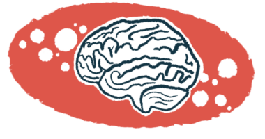An illustration shows a close-up profile view of the human brain.