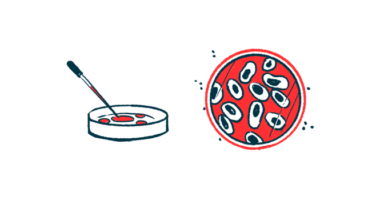 Two images of a Petri dish are shown in this illustration.