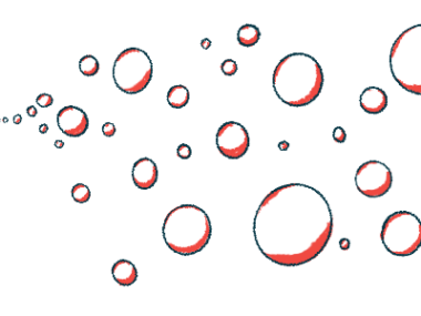 Illustration of child blowing bubbles.