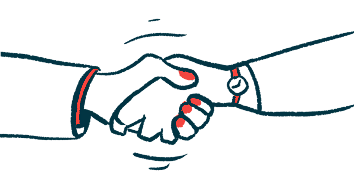 An illustration of a handshake is shown.