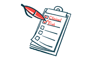 An oversized red pen ticks boxes marked 