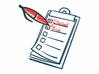 An oversized red pen ticks boxes marked 