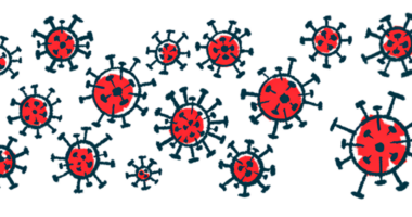 An illustration shows a group of bacteria.