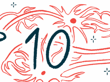 The words Top 10 are shown in black against a backdrop of neurons, or nerve cells, pictured in red.