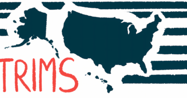 A graphic for the Americas Committee for Treatment and Research in Multiple Sclerosis (ACTRIMS) Forum features an image of the U.S.