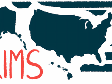 A graphic for the Americas Committee for Treatment and Research in Multiple Sclerosis (ACTRIMS) Forum features an image of the U.S.