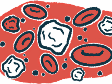 White blood cells are seen along with red blood cells in this close-up illustration.