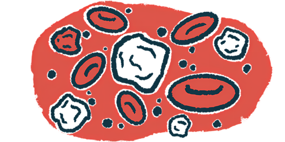 Illustration of white blood cells.