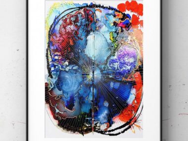 Colors of MS| Multiple Sclerosis News Today | Lindsey Holcomb | artistic rendering of brain MRI