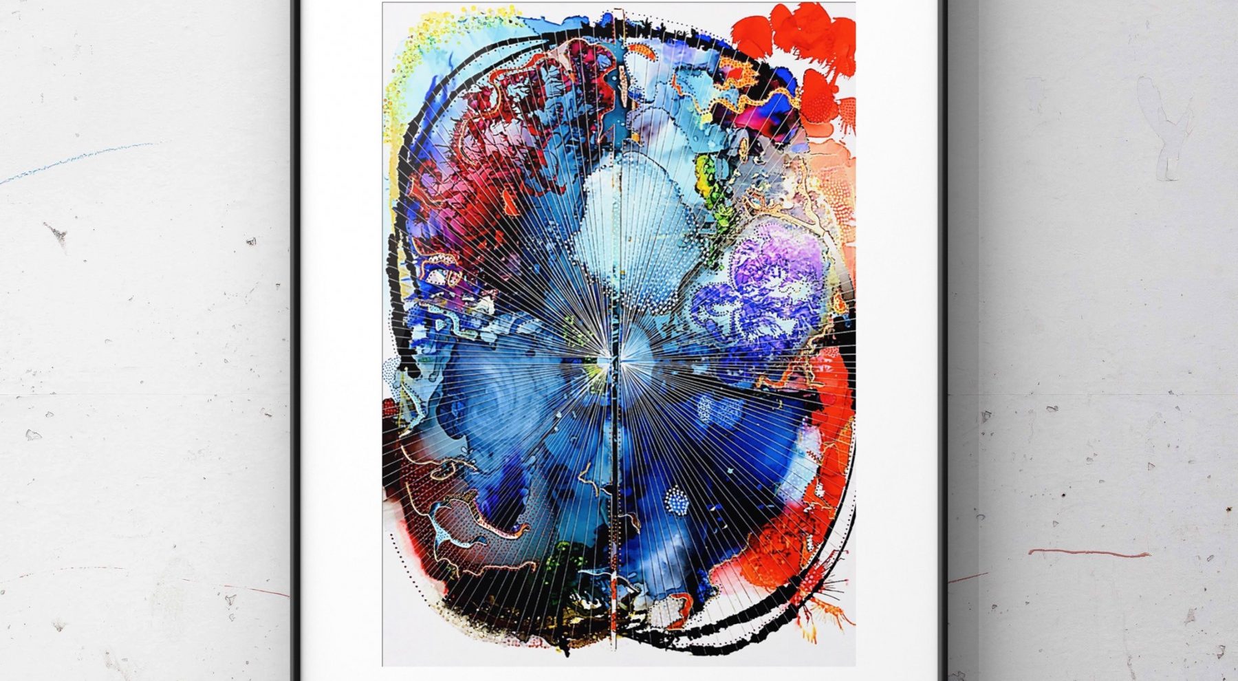 Colors of MS| Multiple Sclerosis News Today | Lindsey Holcomb | artistic rendering of brain MRI