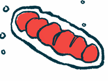 An illustration shows a close-up view of mitochondria, which are the powerhouses of cells.