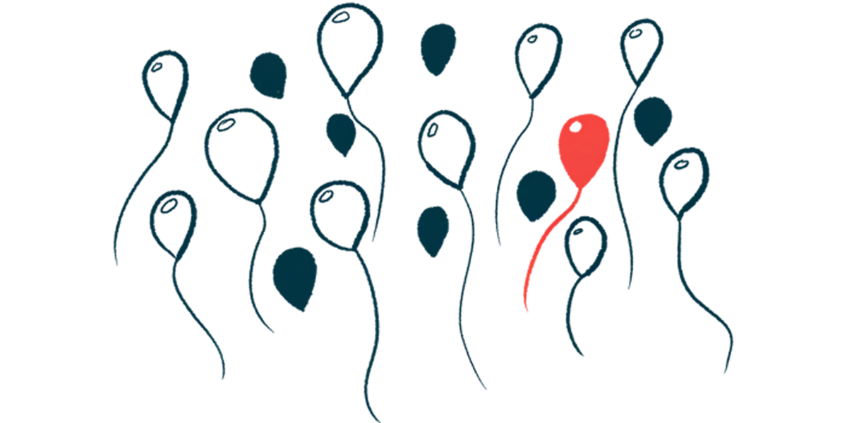 A red balloon floats upward alongside a number of black- and white-colored balloons, signifying a rare disease.