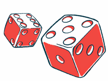 A risk illustration shows a pair of dice being thrown.