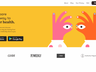 The website page of the Alike Health app.