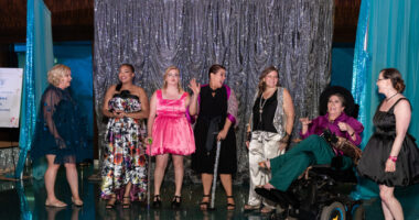 Models at 2024's MS Focus on Fashion pose for a picture.