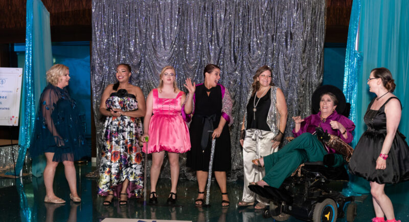 Models at 2024's MS Focus on Fashion pose for a picture.