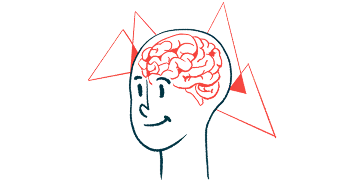 The human brain is pictured inside a person's head.