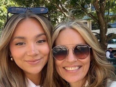 Denise Schnieders, right, poses for a photo with her daughter Hadley.