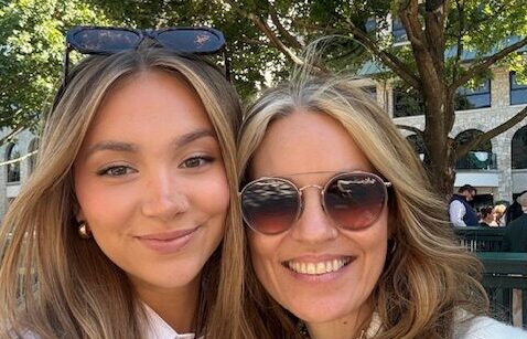Denise Schnieders, right, poses for a photo with her daughter Hadley.