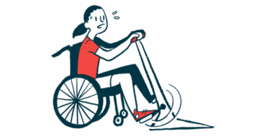 A person using a wheelchair is seen doing adaptive exercise.